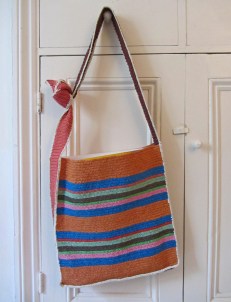 Recycled shopping bag Shopping bag made from recycled plastic bags in Costa Rica