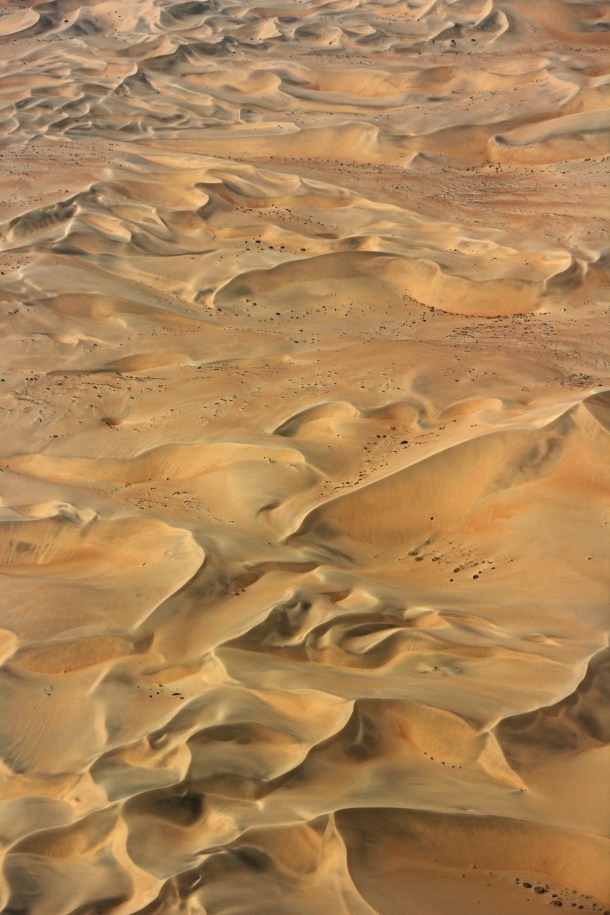 Namibian desert viewed from the air