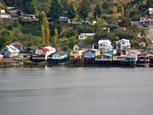 Stilt houses in Chiloe, Chile
