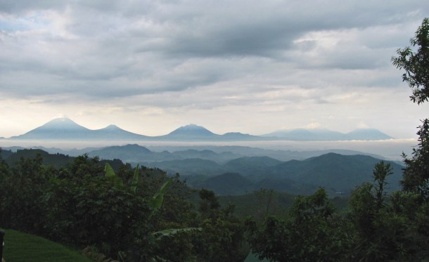 Virunga Volcanoes, Mgahinga, Uganda. Scenic view.