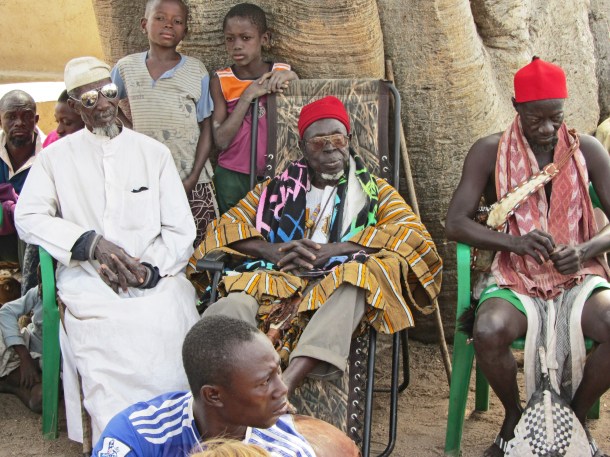 The chief of Tengzuk, Tongo, Ghana