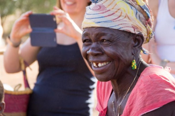 African woman Sirigu Ghana laughing