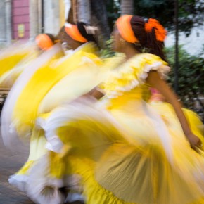 Afrocolombian dancers in Cartagena
