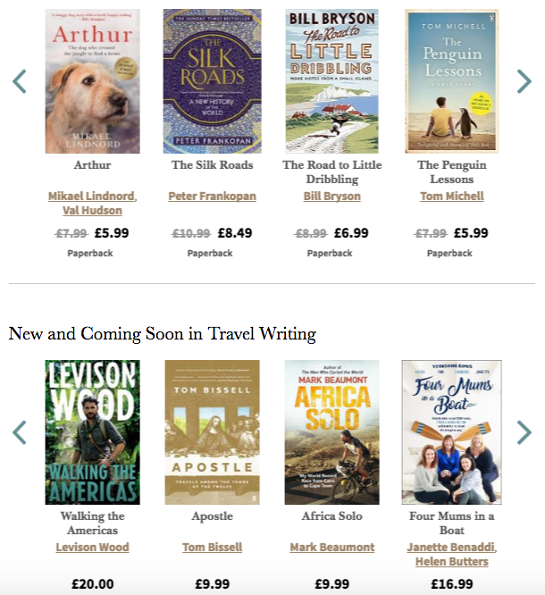 women travel writers travel literature waterstones