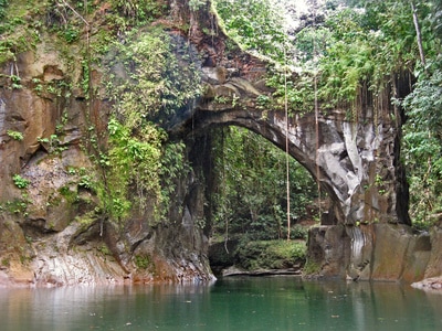El Tunel near Wimbi, Esmeraldas, Ecuador rock arch